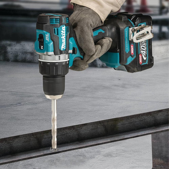 MAKITA 40V Max XGT Compact Brushless Cordless 1/2" Driver‑Drill Kit (2.5Ah)