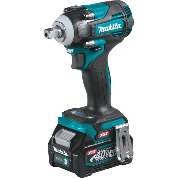 Makita 40V MAX XGT Brushless Cordless 4-Speed 1/2 In. Sq. Drive Impact Wrench Kit w/ Detent Anvil (2.5Ah)