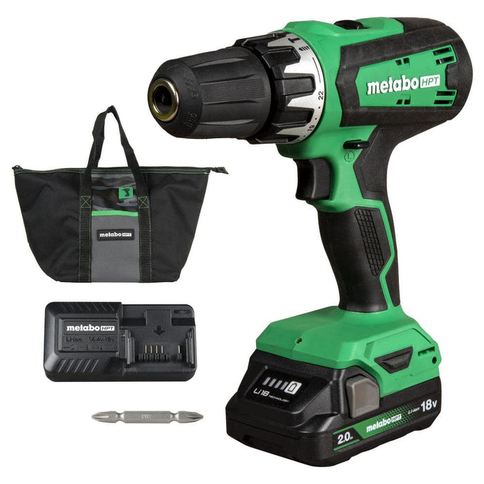 Metabo HPT 18V Cordless Power Drill Driver Kit