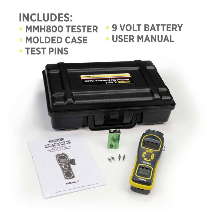 General Tools Pin/Pinless Moisture Meter w/Temp and Humidity