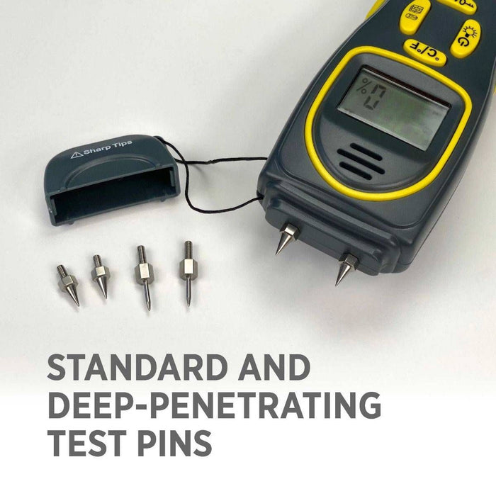 General Tools Pin/Pinless Moisture Meter w/Temp and Humidity