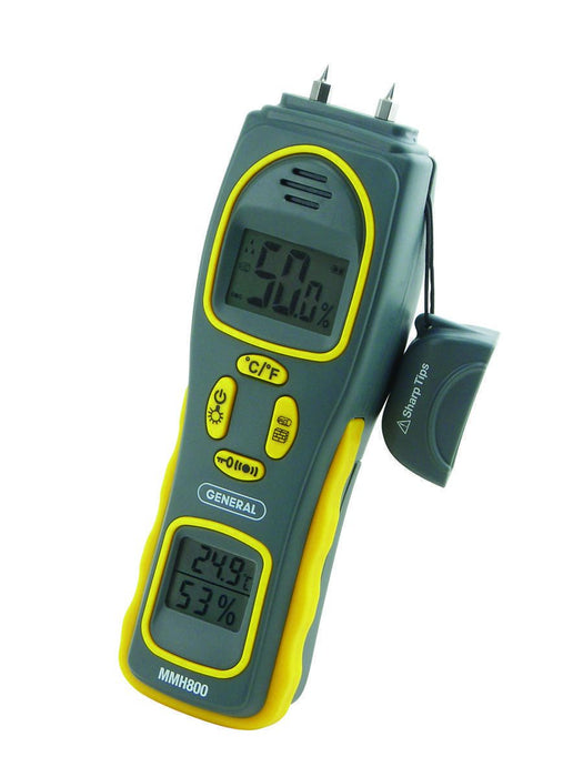 General Tools Pin/Pinless Moisture Meter w/Temp and Humidity