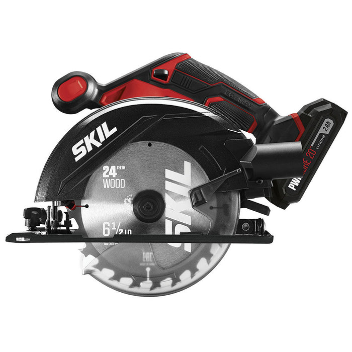 SKIL PWR CORE 20️ 20V 6-1/2 In. Circular Saw Kit with 2.0Ah Lithium Batteries