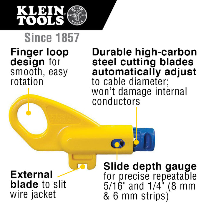 Klein Tools VDV110-261 Twisted Pair Radial Stripper