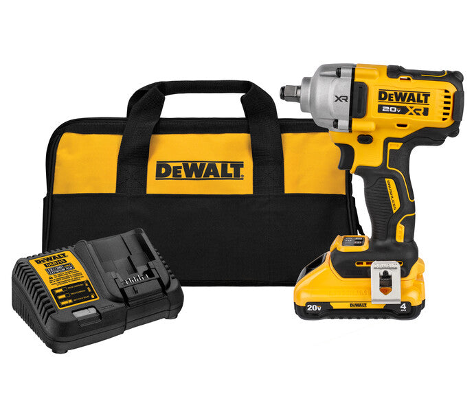 DeWALT 20V MAX XR 1/2 In. Mid-Range Impact Wrench Kit with Hog Ring Anvil