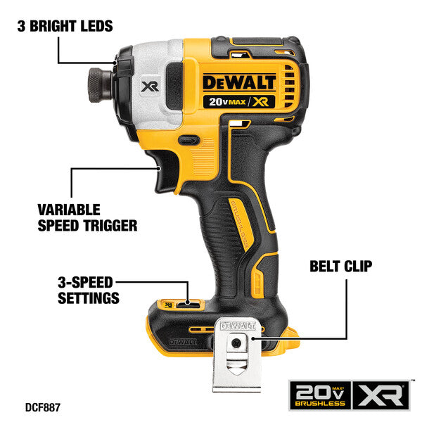 DeWALT 20V MAX 4-Tool Combo Kit (5.0Ah)