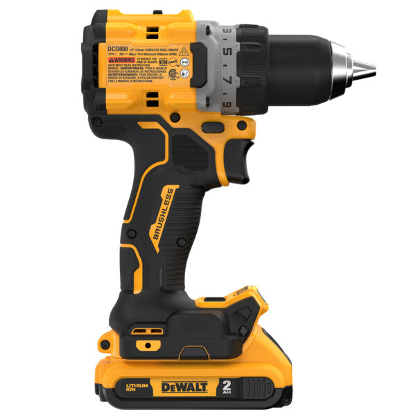 DeWALT 20V (DCD800D2) MAX XR 1/2 In. Drill/Driver Kit