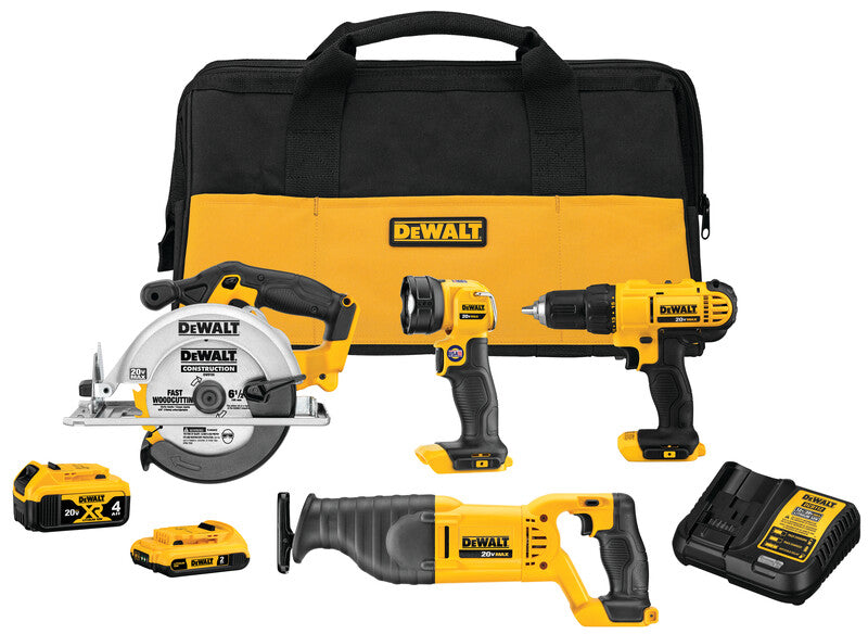 DeWALT (DCK445D1M1) 20V 4-Tool Combo Kit