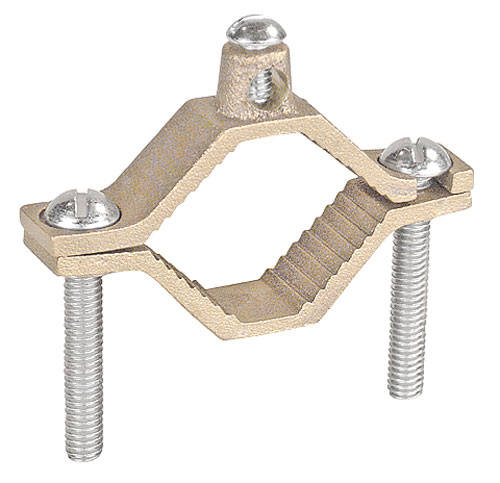 Sepco 34B Bronze Ground Clamp With Steel Screws 1-1/4 - 2-Inch Pipe 10-AWG