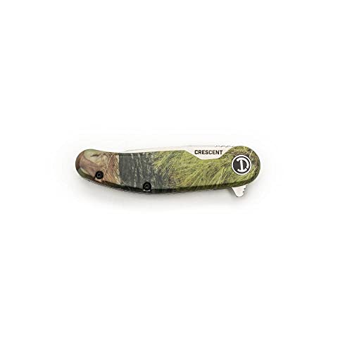 Crescent 3-1/4" Drop Point Composite Handle Camo Pocketknife