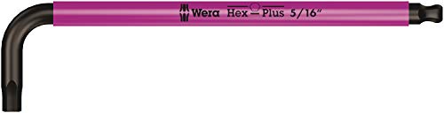 Wera Tools 9 Hex-Plus Multicolour Imperial 2 L-Key Set, Imperial, BlackLaser, 9 Pieces