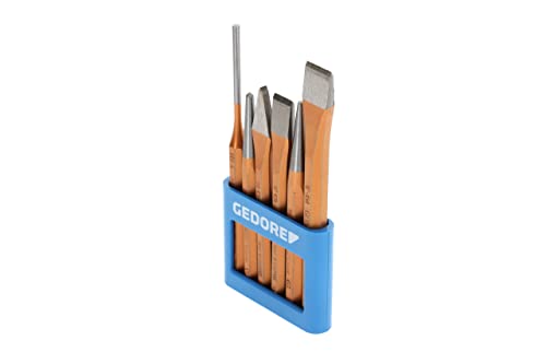 GEDORE 6-Piece Chisel and Punch Set in Plastic Holder