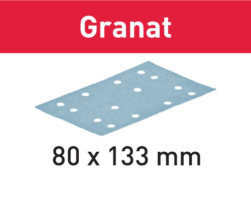 Festool Granat 80 x 133 mm P80 (Pack of 50)