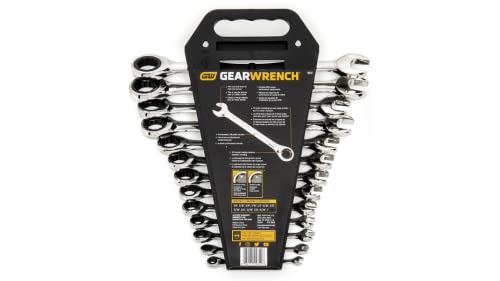 GEARWRENCH 13-Piece 72-Tooth 12 Point Ratcheting Combination SAE Wrench Set