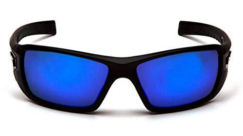 Pyramex Velar Full Frame Safety Glasses with Mirror Blue Lens