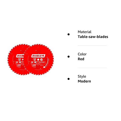 Freud Diablo 10-Inch 40-Tooth ATB General Purpose Saw Blade with 5/8-Inch Arbor and PermaShield Coating