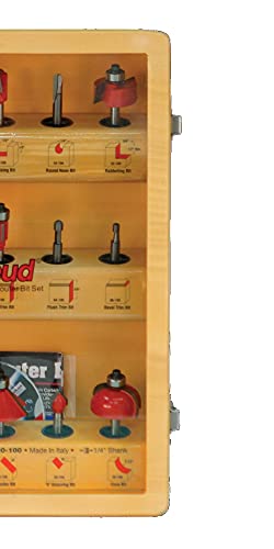 Freud Router Bit Set with 1/4-Inch Shank