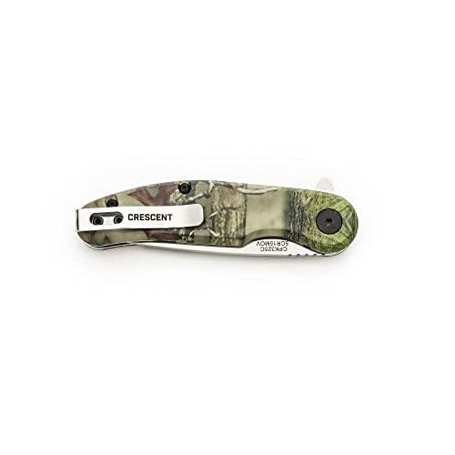 Crescent 3-1/4" Drop Point Composite Handle Camo Pocketknife