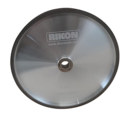 RIKON PRO Series CBN Grinding Wheel 180 Grit 8 In. Wheel to Sharpen High Speed Steel Cutting Tools for your Woodworking Lathe