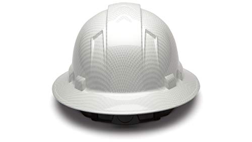 Pyramex Ridgeline Full Brim Hard Hat with 4-Point Ratchet Suspension