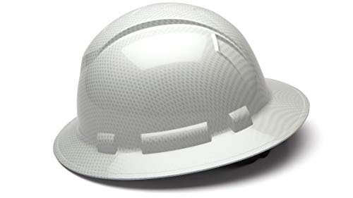 Pyramex Ridgeline Full Brim Hard Hat with 4-Point Ratchet Suspension