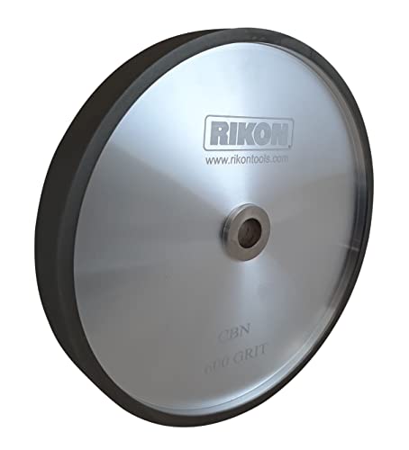 RIKON PRO Series CBN Grinding Wheel 600 Grit 8 In. Wheel to Sharpen High Speed Steel Cutting Tools for your Woodworking Lathe