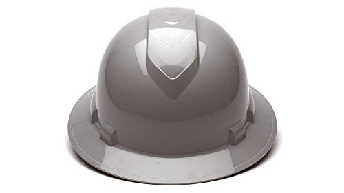 Pyramex Ridgeline Full Brim Hard Hat, 4-Point Ratchet Suspension