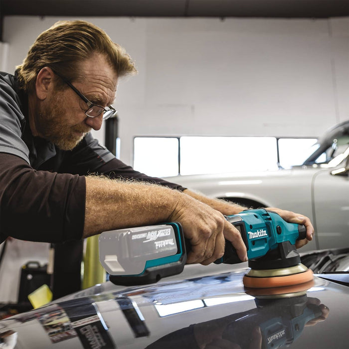 Makita 18V LXT Lithium-Ion Brushless Cordless 5 In. / 6 In. Dual Action Random Orbit Polisher (Bare Tool)