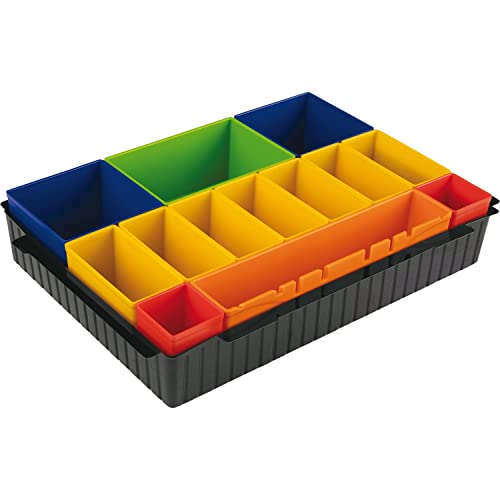 Makita MAKPAC Interlocking Case Insert Tray with Colored Compartments and Foam Lid