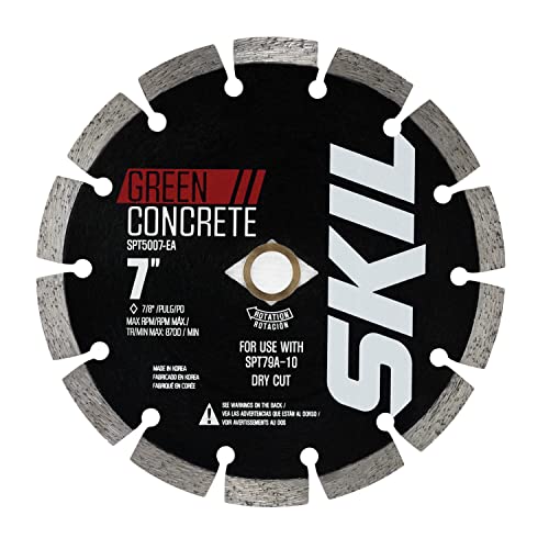 SKIL Green Cut Early Entry Assembly Kit 7 In. Segmented Green Cutting Concrete Blade