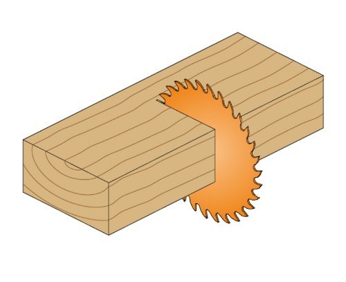 CMT P10024 ITK Plus Ripping Saw Blade, 10 x 24 Teeth, 10° ATB+Shear with 5/8-Inch bore