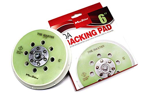 MaxShine 6” Hook and Loop Dual Action Backing Plate Pro Series