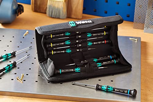 Wera Tools 73675 Kraftform Micro Precision Screwdriver Set, 12 Pieces