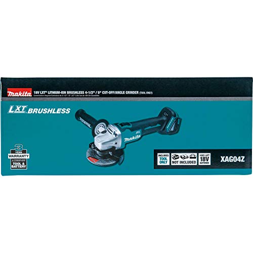 Makita 18V LXT Lithium-Ion Brushless Cordless 4-1/2” / 5" Cut-Off/Angle Grinder (Bare Tool)