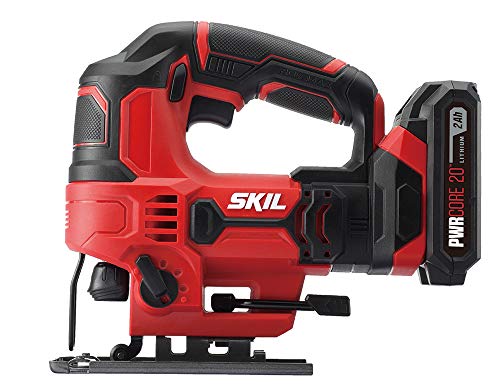 SKIL PWR CORE 20V 7/8 In. Stroke Length Jigsaw with 2.0Ah Lithium Battery and Charger