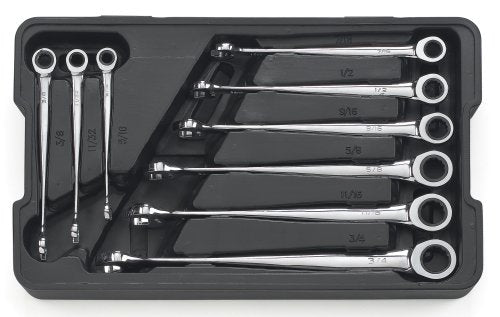 GEARWRENCH 9-Piece 12 Pt. XL X-Beam Ratcheting Combination SAE Wrench Set