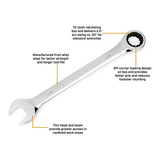 GEARWRENCH 20-Piece Ratcheting Combination Wrench SAE/Metric