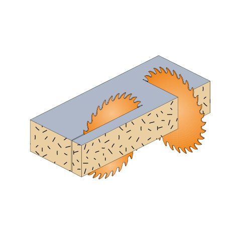 CMT Industrial Sliding Compound Miter & Radial Saw Blade, 8-1/2-Inch x 60 Teeth 4/30° ATB+1TCG Grind with 5/8-Inch Bore