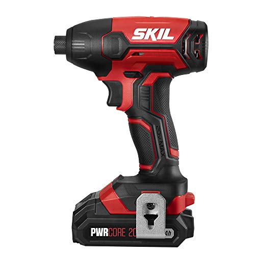 SKIL PWR CORE 20️ 20V 4-Tool Combo Kit: Drill Driver, Impact Driver, Reciprocating Saw & Spotlight