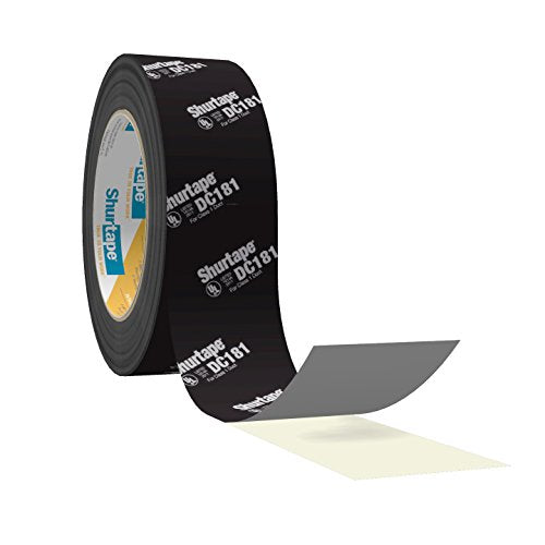 Shurtape DC 181 UL 181B-FX Listed/Printed Film Tape, 48mm x 110m, Metalized Print, 1 Roll