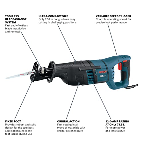 Bosch (RS325) 120-Volt 12-Amp Reciprocating Saw