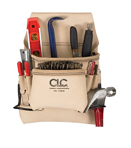 CLC Custom Leathercraft Carpenter's Nail and Tool Bag Reversed Top Grain