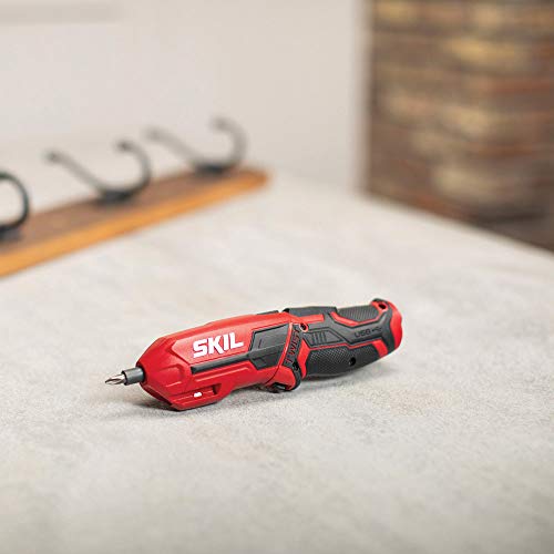 SKIL Rechargeable 4V Screwdriver with Pivot Grip with Magnetic Bit Storage