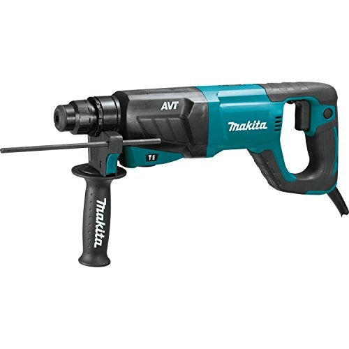 Makita SDS-PLUS 3-Mode Variable Speed AVT Rotary Hammer with Case and 4-1/2" Angle Grinder, 1"