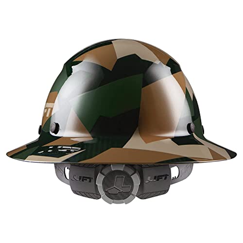 LIFT Safety DAX Jungle Carbon Fiber Full Brim Hardhat