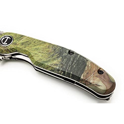 Crescent 3-1/4" Drop Point Composite Handle Camo Pocketknife