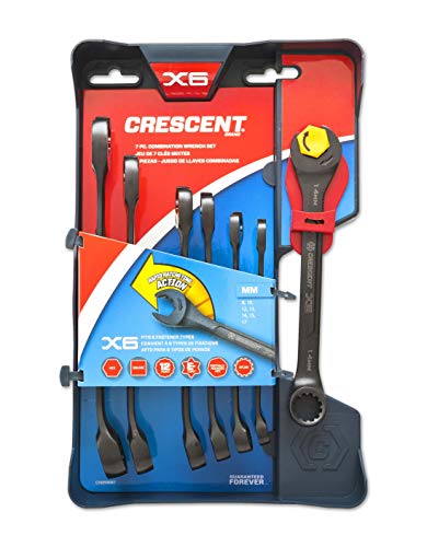 CRESCENT Open End Ratcheting Combination Wrench Set