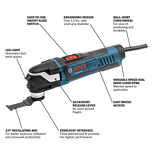 Bosch 30 pc. StarlockPlus Oscillating Multi-Tool Kit