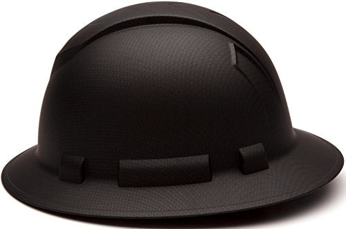 Pyramex Ridgeline Full Brim Hard Hat, 4-Point Ratchet Suspension