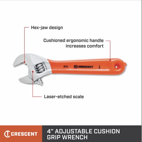 Crescent 3-Piece Adjustable Cushion Grip Wrench Set 6", 8" & 10"